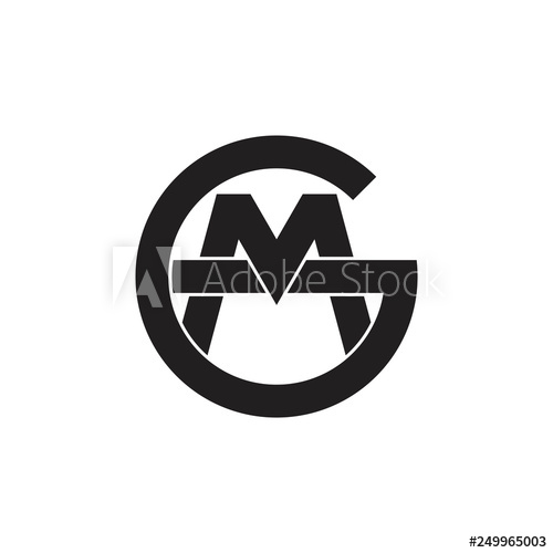 500x500 Letters Gm Linked Monogram Logo Vector