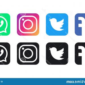 300x300 Stock Illustration Flat Blue Icon Set Social Geekchicpro