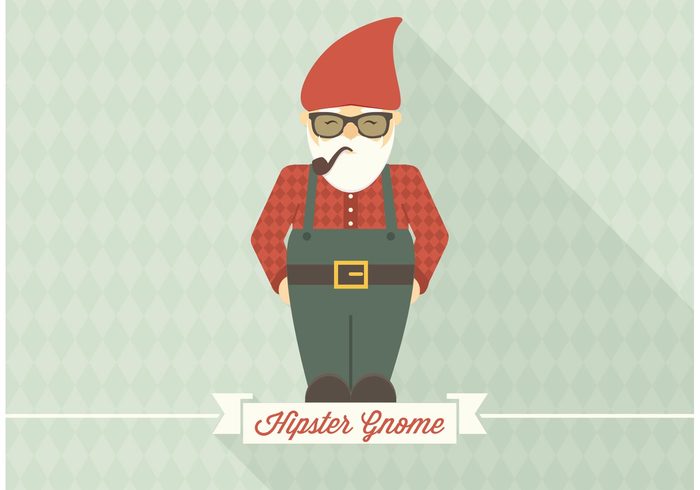 Free Hipster Gnome Vector 700x490 Free Hipster Gnome Vector