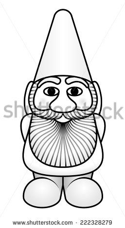 A Male Garden Gnome In White 257x470 A Male Garden Gnome In White