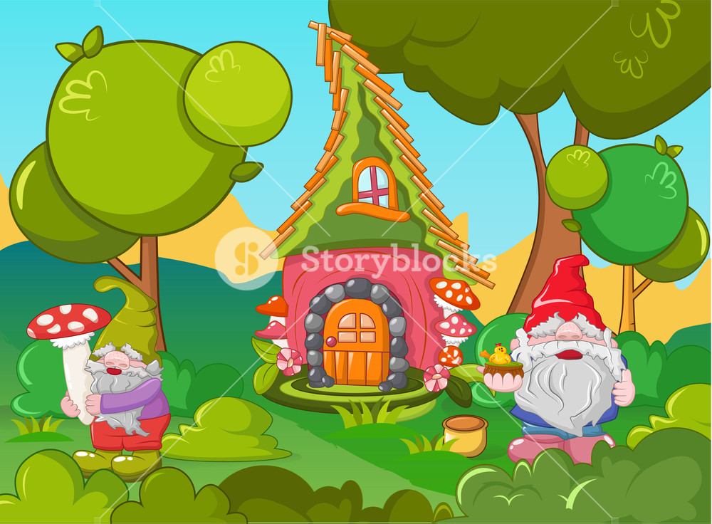 Home Gnome Concept Banner Cartoon Illustration Of Home Gnome 1000x736 Home Gnome Concept Banner Cartoon Illustration Of Home Gnome