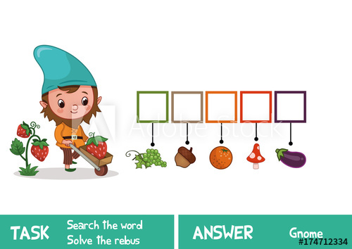 Educational Puzzle Game For Kids Find The Hidden Word Gnome 500x354 Educational Puzzle Game For Kids Find The Hidden Word Gnome