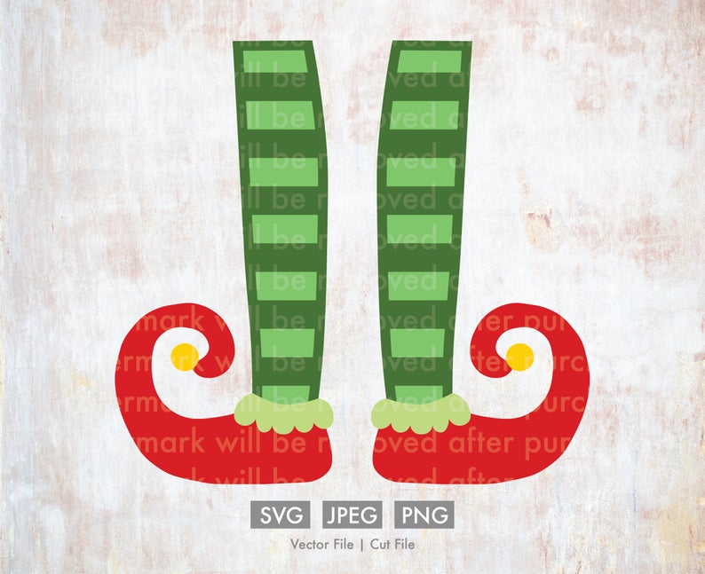 794x647 Elf Shoes Vector Silhouette Cricut Png Etsy