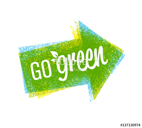 500x450 Go Green Recycle Reduce Reuse Eco Poster Concept Vector Creative