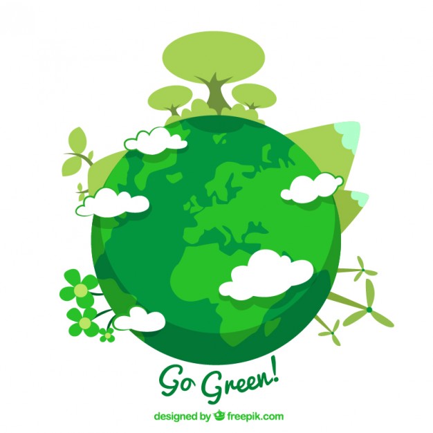 626x626 Go Green! Vector Free Download