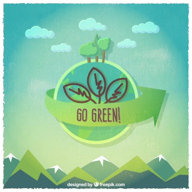 626x626 Go Green Label Vector Free Download
