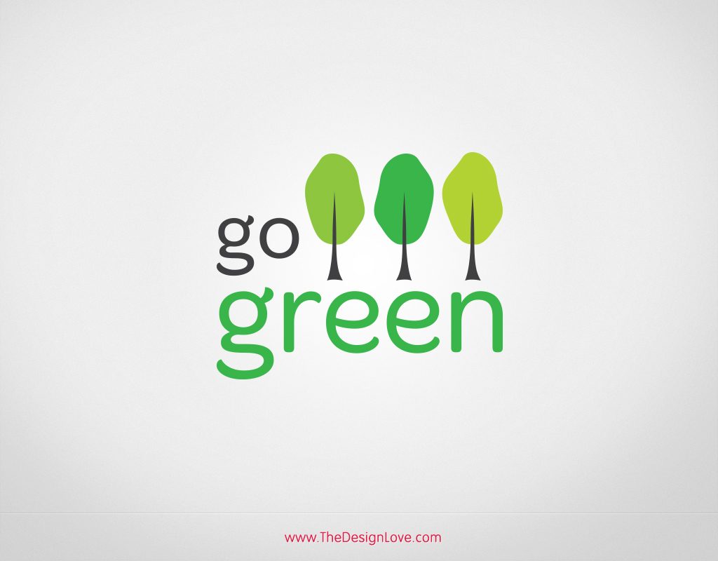 1024x800 Free Vector Go Green Logo
