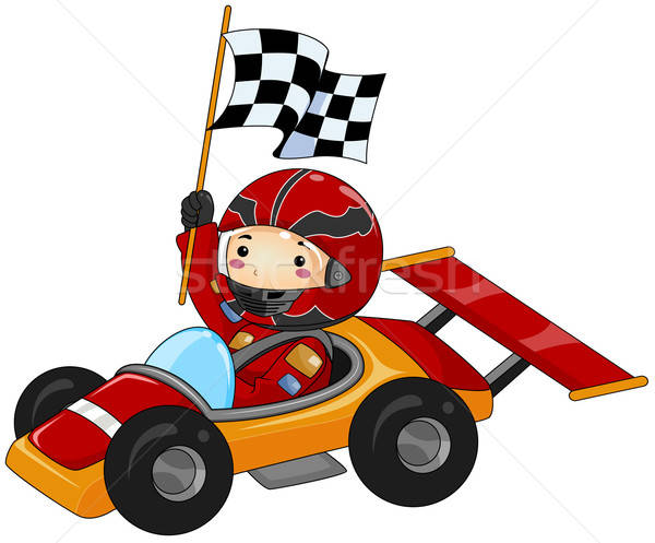 600x497 Go Kart Vector Illustration Lenm