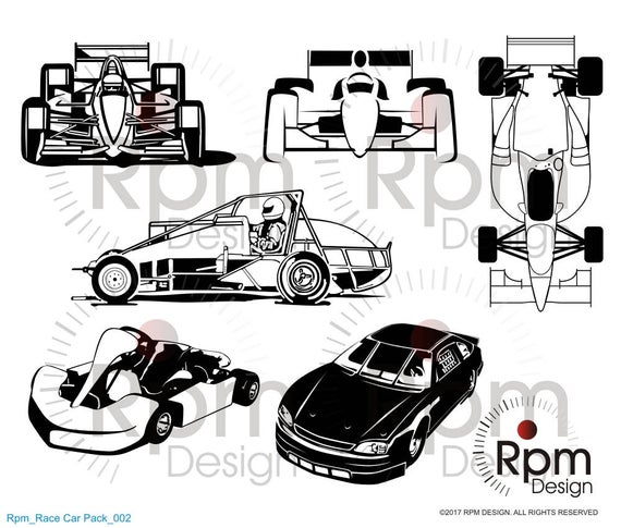 570x485 Race Car Indy Sprint Car Go Kart Stock Car Etsy
