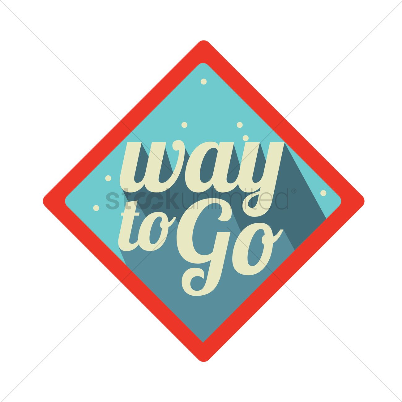 1300x1300 Way To Go Label Vector Image