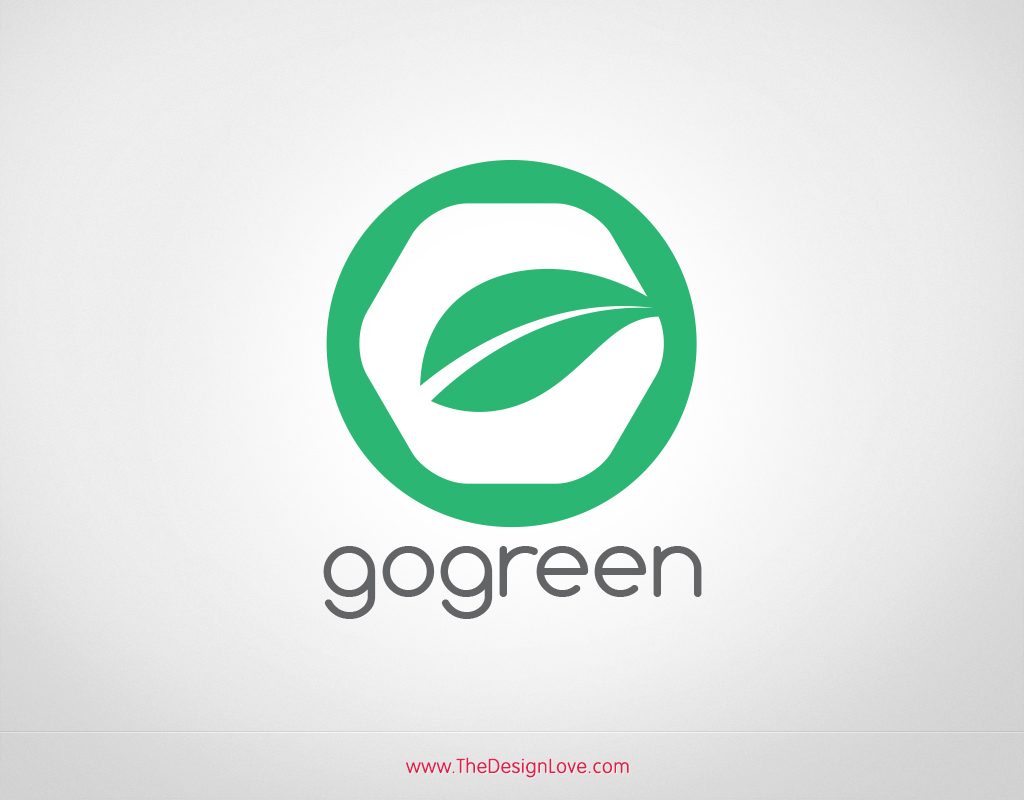 1024x800 Free Vector Go Green Leaf Logo