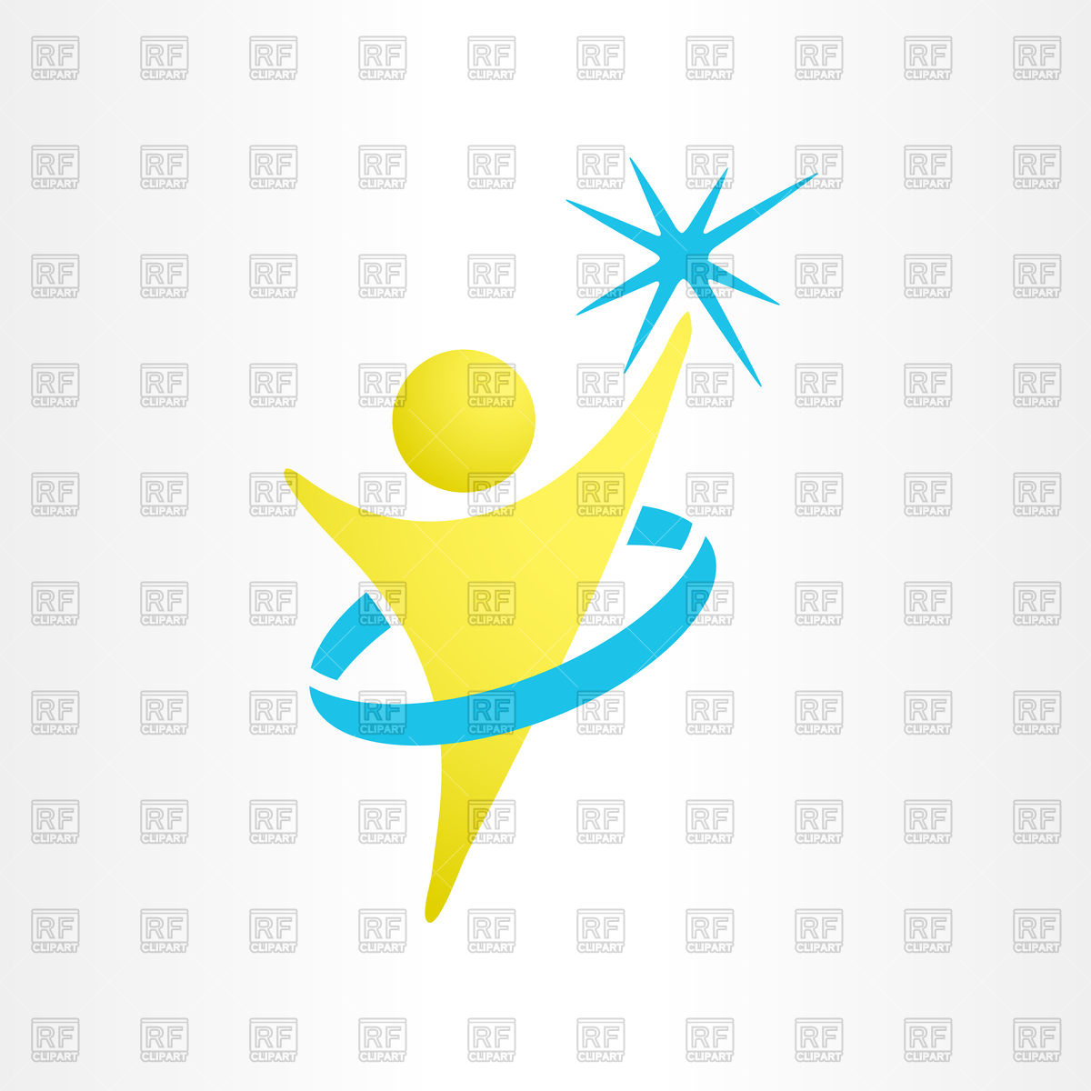 1200x1200 Human Reaches Goal, Icon Vector Image Of Icons And Emblems