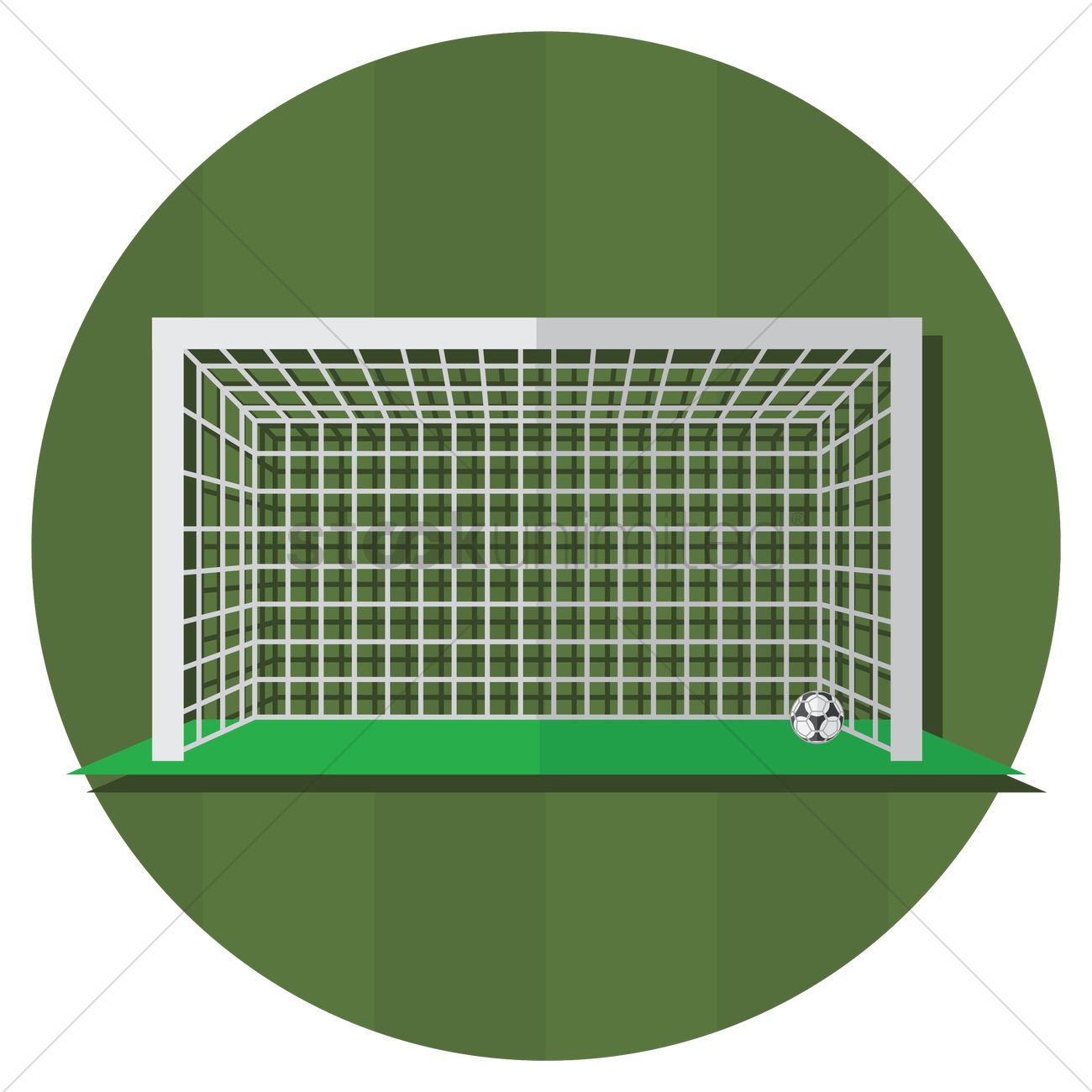 Goal Post Vector Image 1300x1300 Goal Post Vector Image
