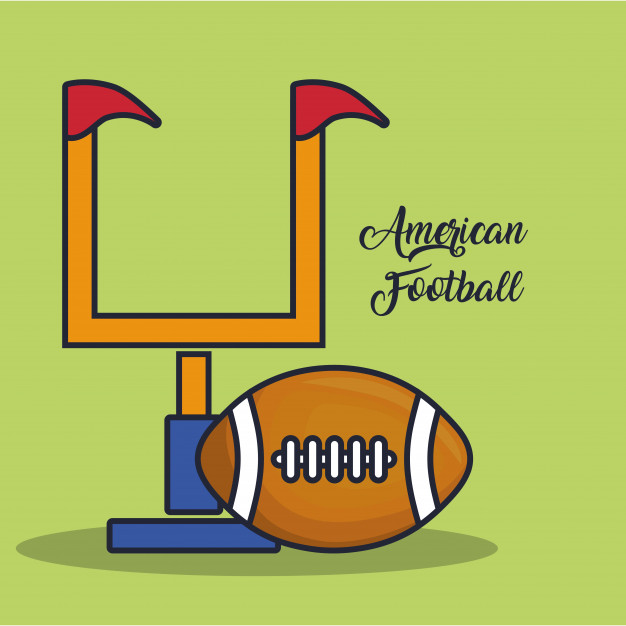American Football Goal Post And Ball Vector Premium Download 626x626 American Football Goal Post And Ball Vector Premium Download