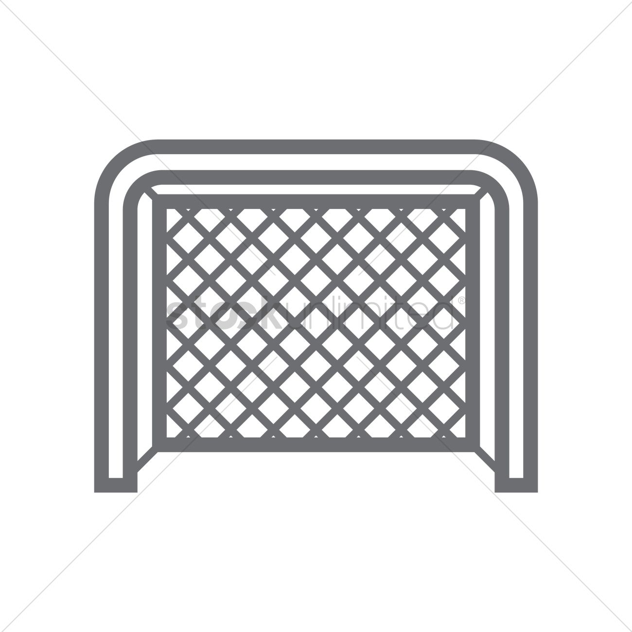 Ice Hockey Goal Post Vector Image 1300x1300 Ice Hockey Goal Post Vector Image