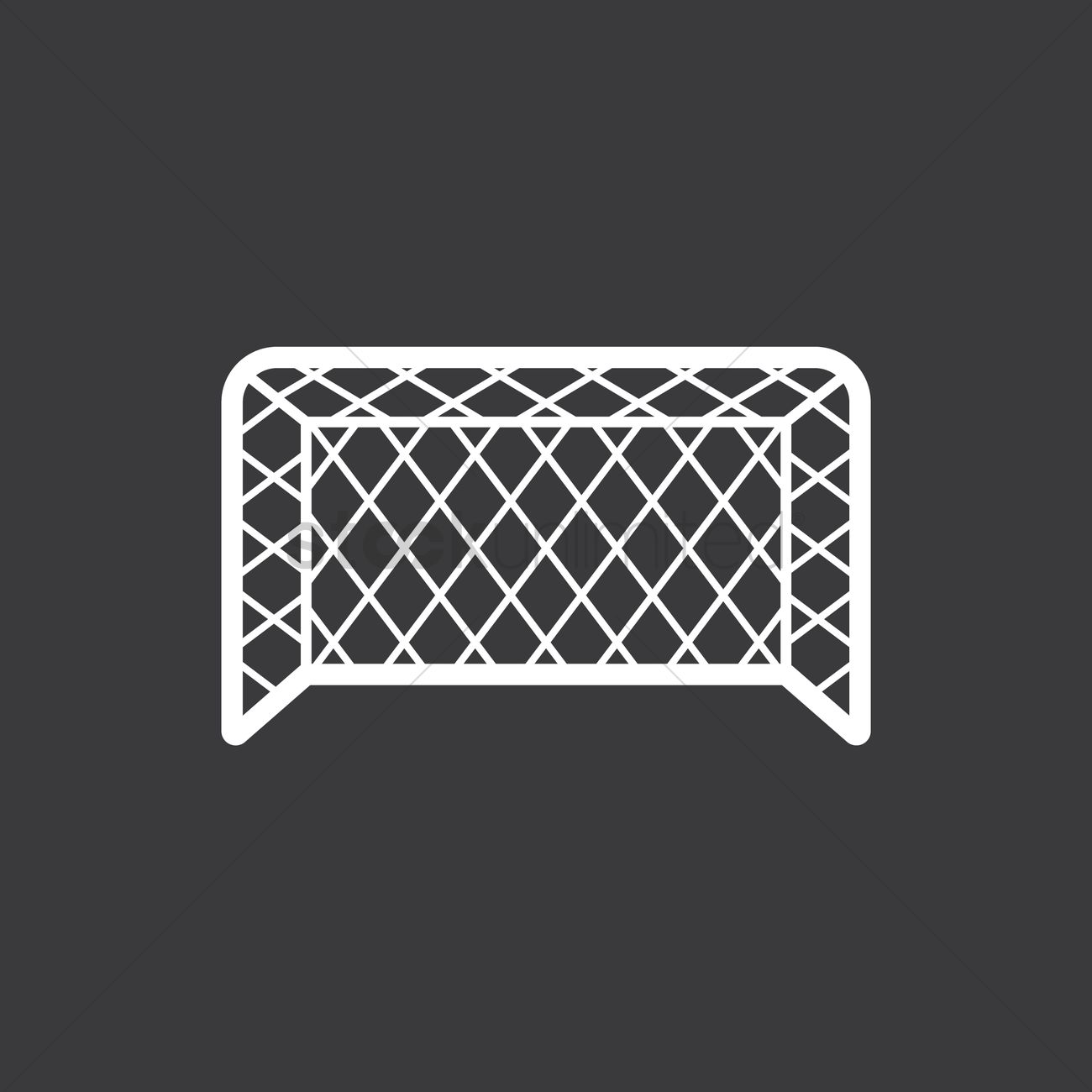 Ice Hockey Goal Post Vector Image 1300x1300 Ice Hockey Goal Post Vector Image