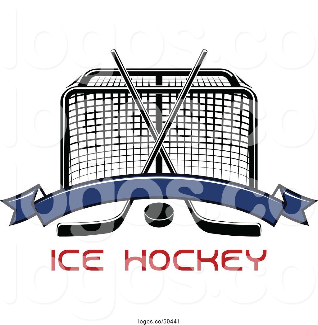Logo Of Hockey Goal Post With Crossed Sticks, A Puck And Blank 1024x1044 Logo Of Hockey Goal Post With Crossed Sticks, A Puck And Blank