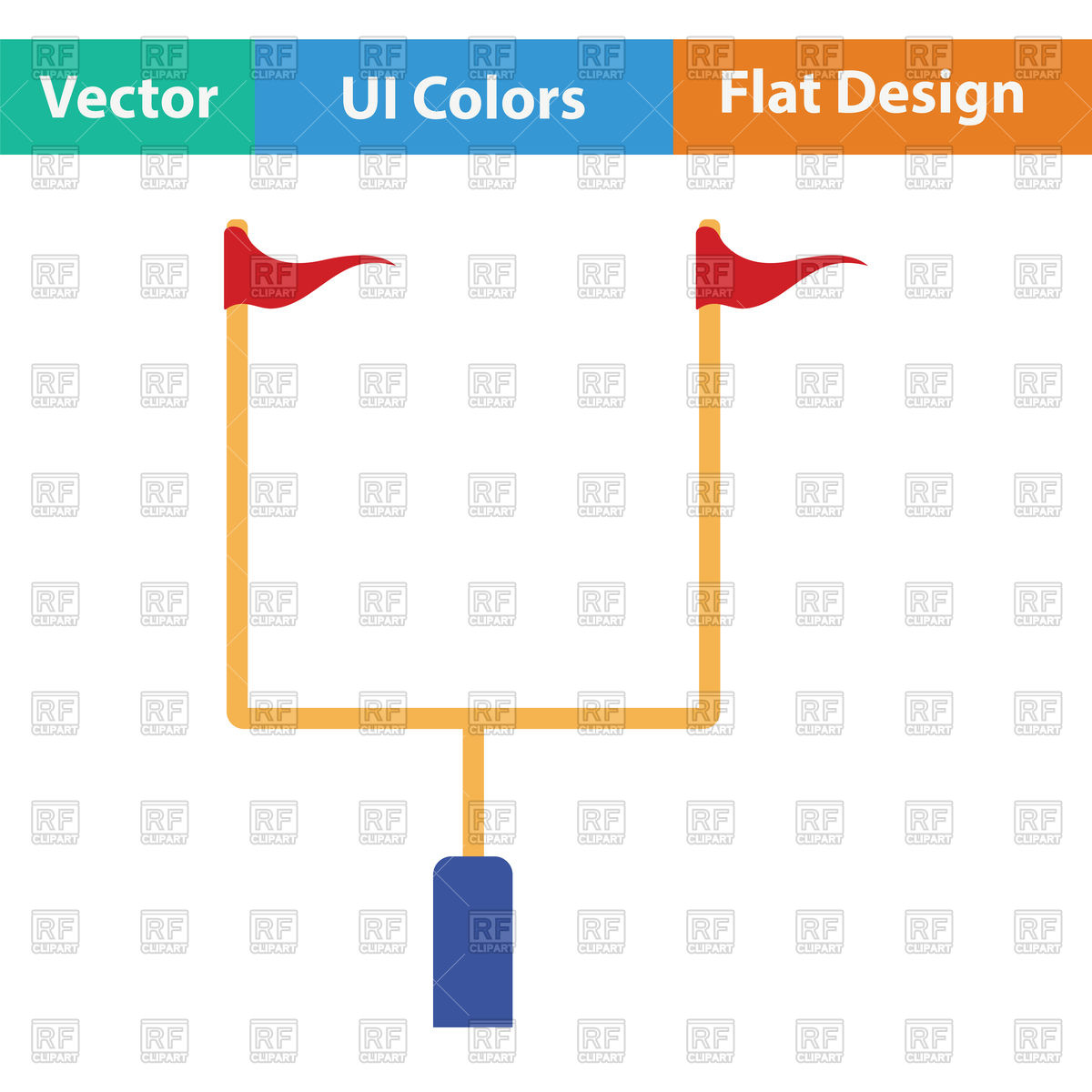 American Football Goal Post Icon Vector Image Of Signs, Symbols 1200x1200 American Football Goal Post Icon Vector Image Of Signs, Symbols