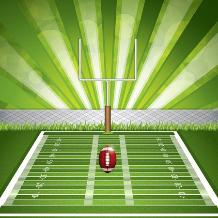 American Football Stadium With Detailed Ball And Goalpost Vector 450x450 American Football Stadium With Detailed Ball And Goalpost Vector