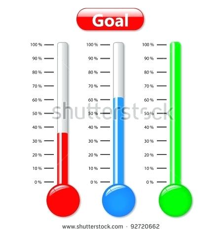 Goal Thermometer Vector at Vectorified.com | Collection of Goal ...