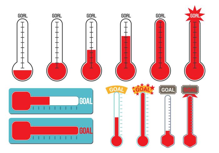 700x490 Goal Thermometer Vector