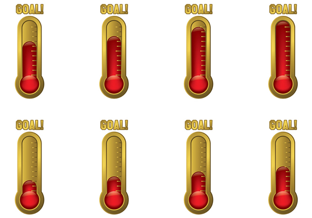 632x443 Goal Thermometer Vector Free Vector Download Cannypic