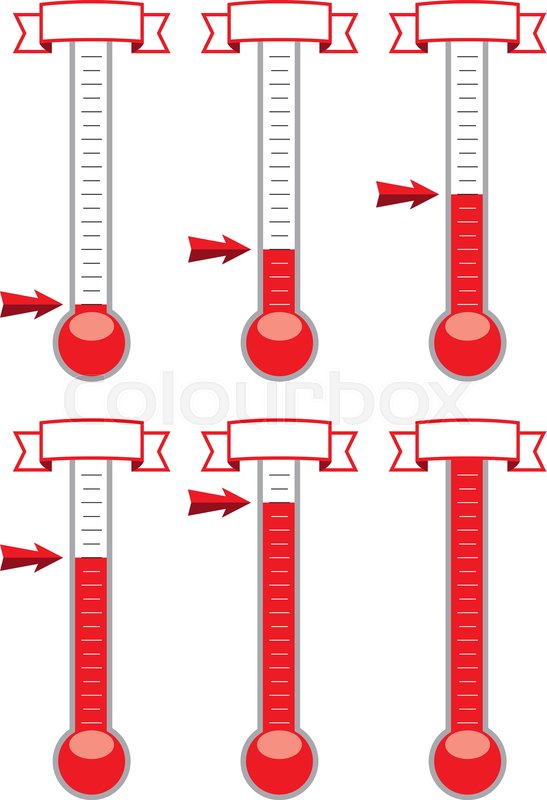 547x800 Vector Goal Thermometers