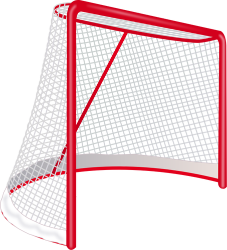 453x500 Hockey Goal Vector Clip Art