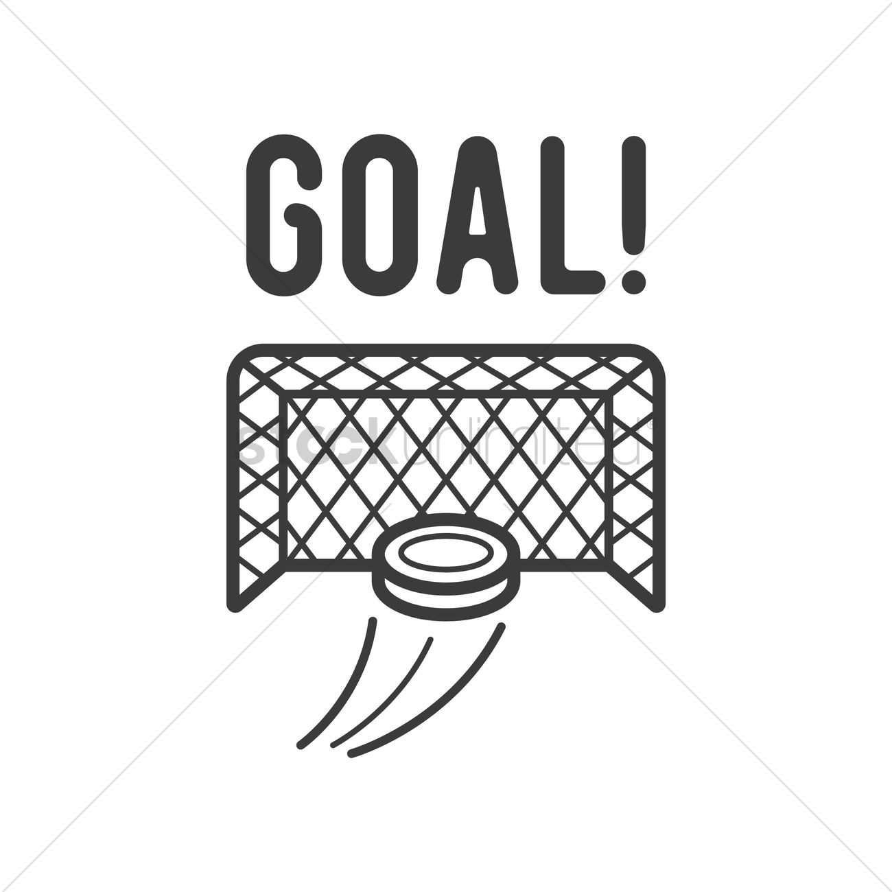 1300x1300 Ice Hockey Goal Vector Image