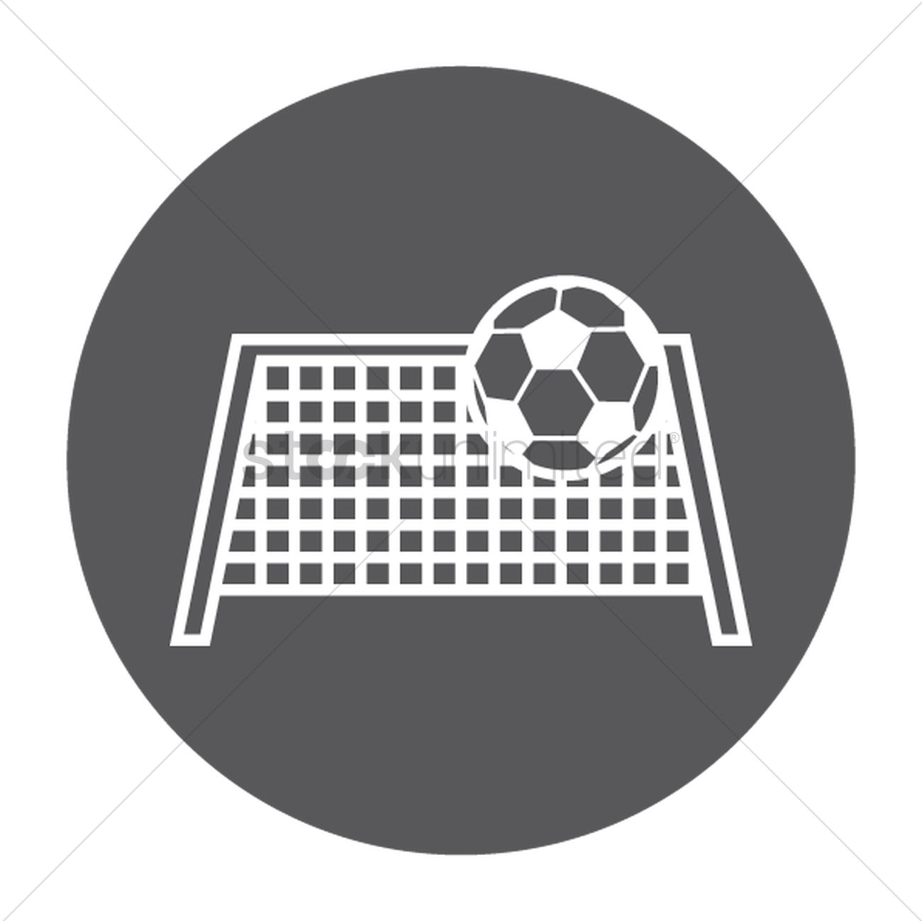 1300x1298 Soccer Goal Vector Image