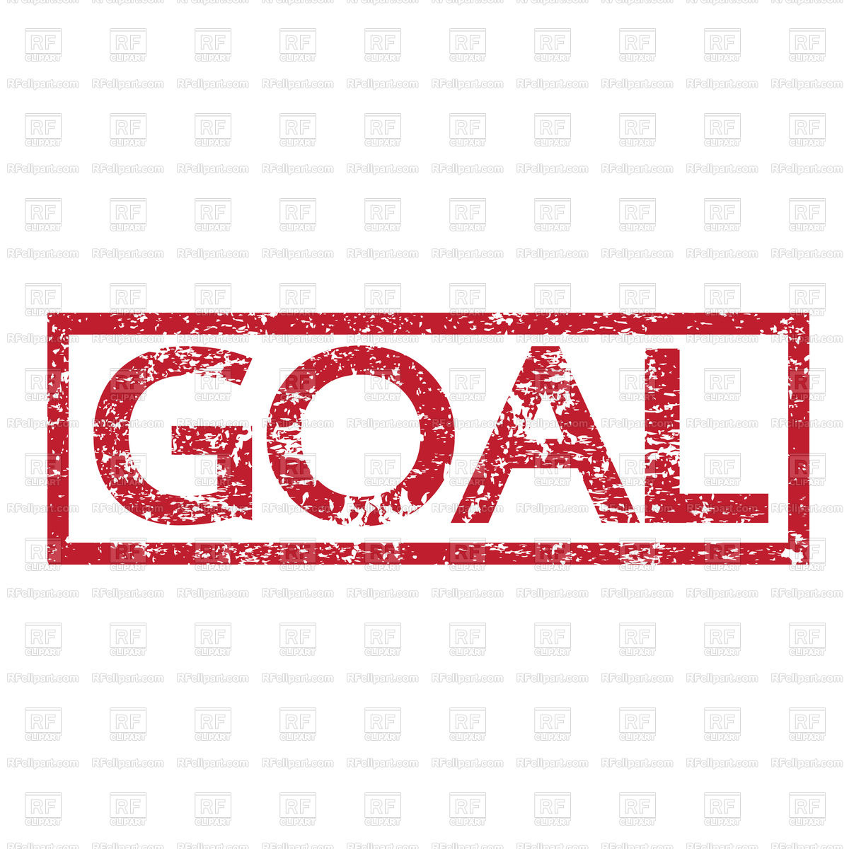 1200x1200 Stamp Text Goal Vector Image Of Fonts Type Tumdee