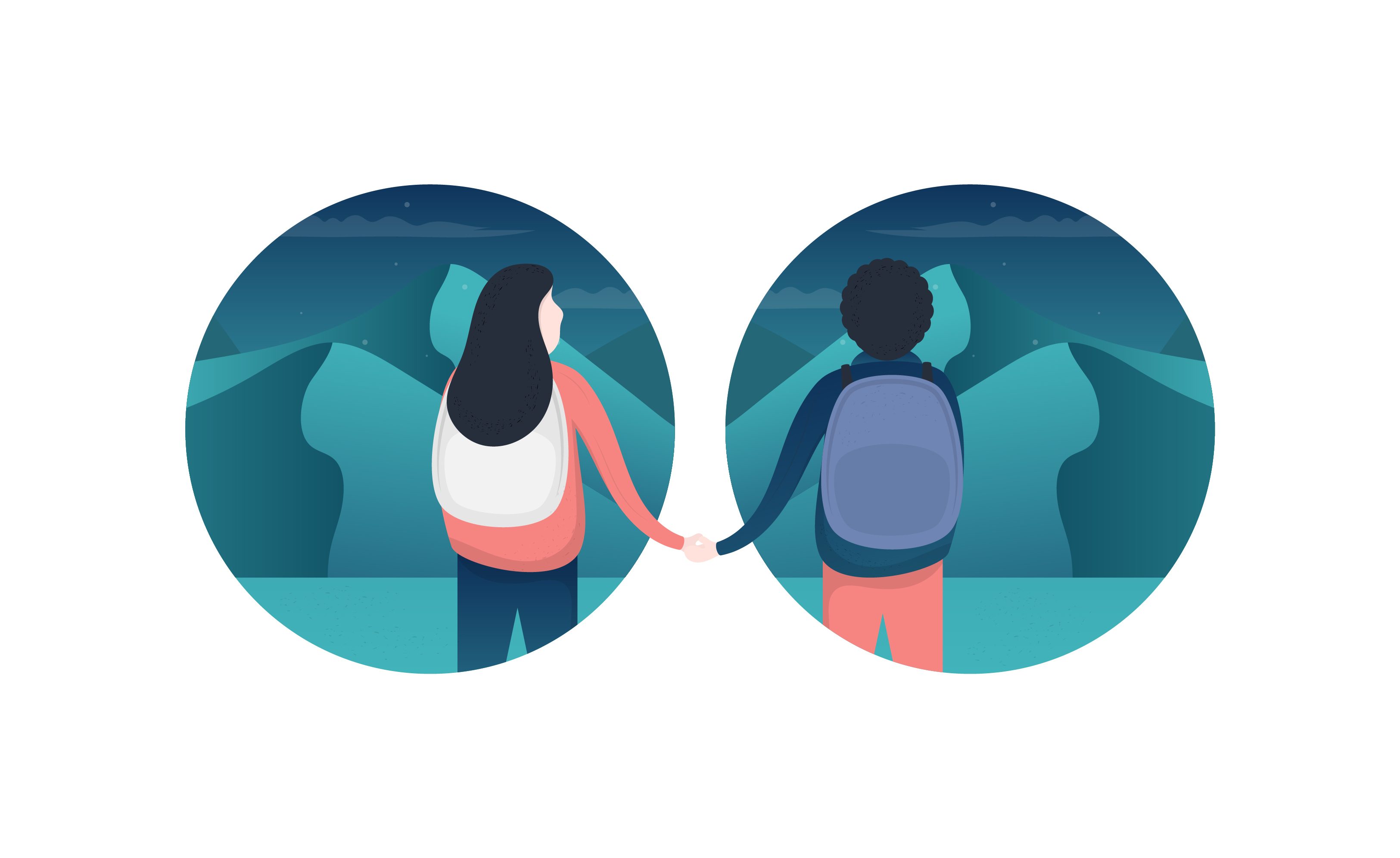 3250x1992 Couple Free Vector Illustration Frebers