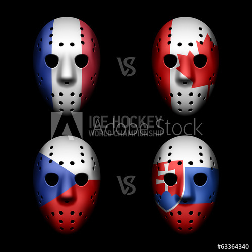 Goalie Masks With Flags Of The Ice Hockey World Championship 500x500 Goalie Masks With Flags Of The Ice Hockey World Championship