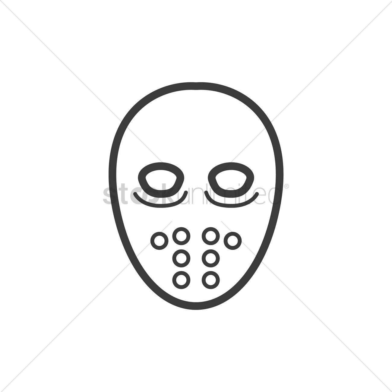 Ice Hockey Goalie Mask Vector Image 1300x1300 Ice Hockey Goalie Mask Vector Image