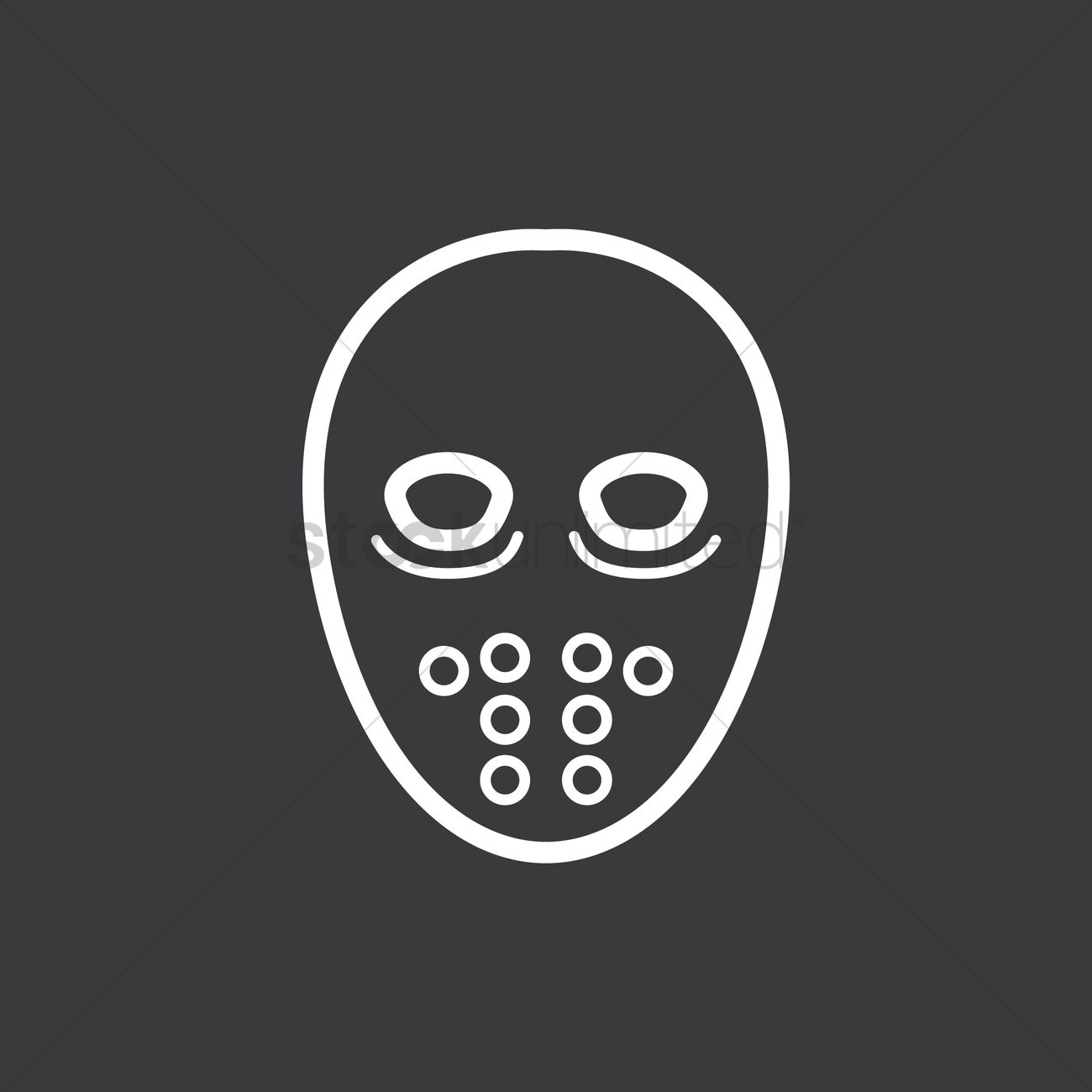 Ice Hockey Goalie Mask Vector Image 1300x1300 Ice Hockey Goalie Mask Vector Image