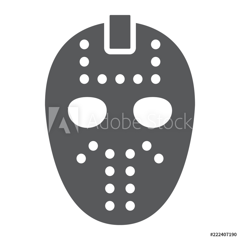 Photo Art Print Hockey Mask Glyph Icon, Helmet And Mask, Goalie 1000x1000 Photo Art Print Hockey Mask Glyph Icon, Helmet And Mask, Goalie