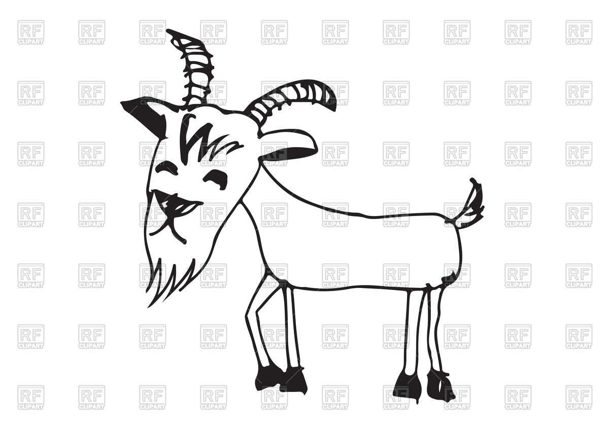 Goat Cartoon Style Vector Image Of Plants And Animals Tumdee 1200x848 Goat Cartoon Style Vector Image Of Plants And Animals Tumdee