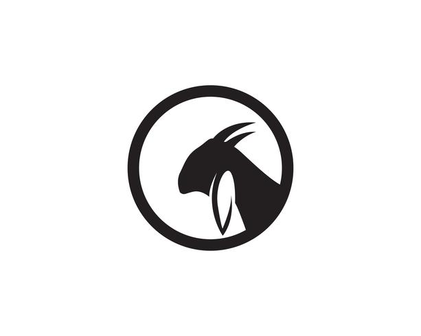 613x490 Goat Head Logo Template Vector