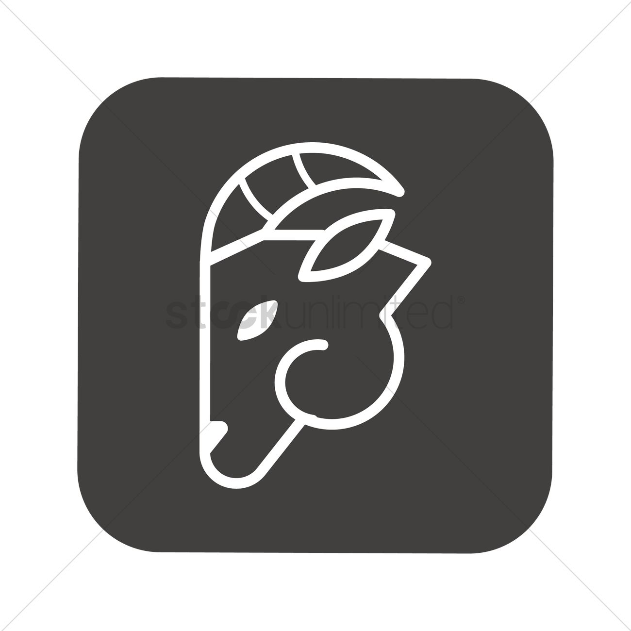 1300x1300 Goat Head Vector Image