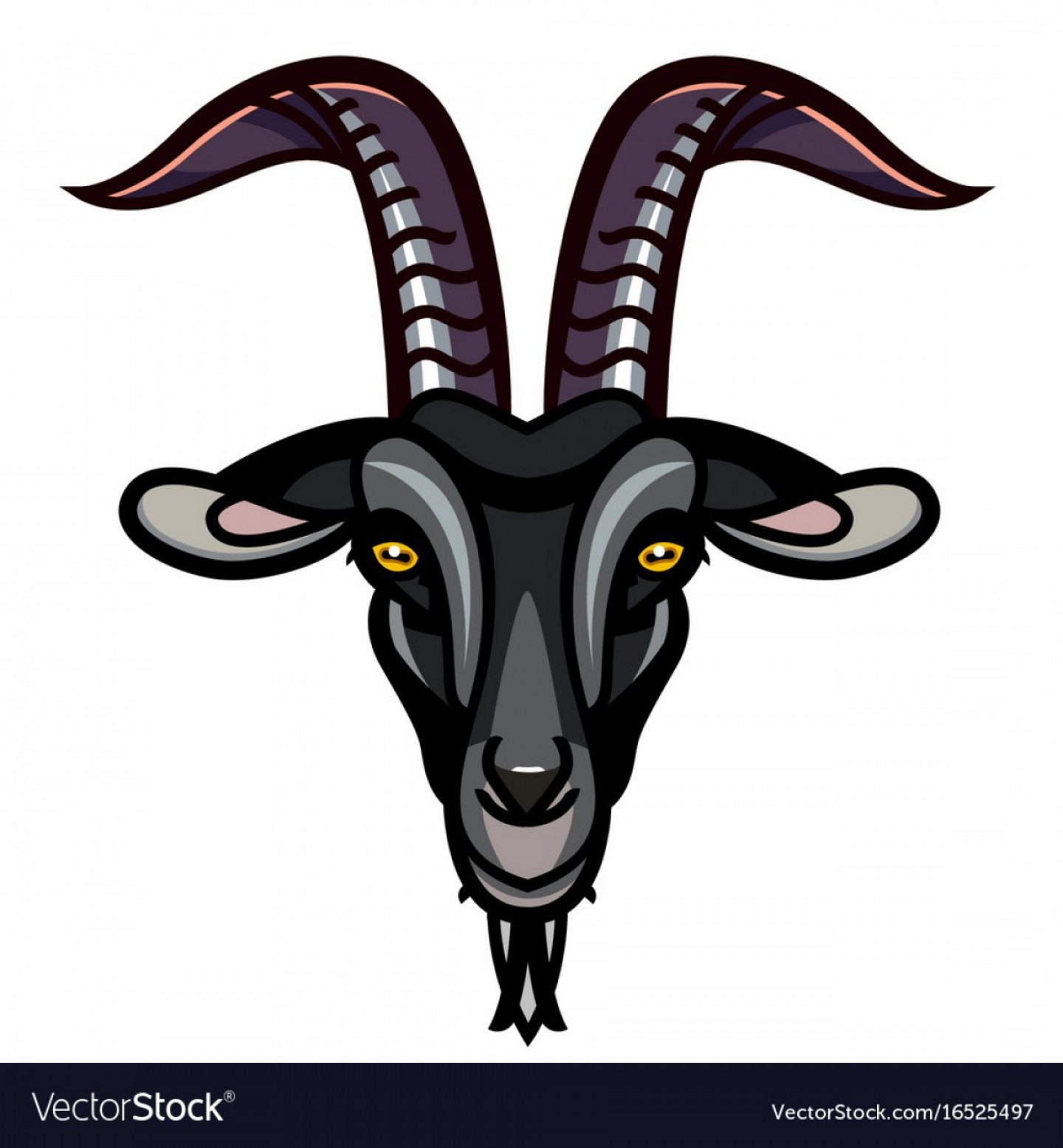 1440x1555 Goat Head Vector Graphic Lamaison