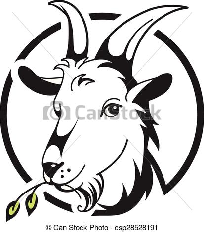 413x470 Vectors Of Head Of Goat On White Backg