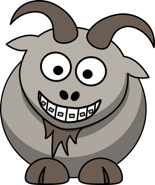 501x600 Goat Horns Animal Brown Cute Transparent Png Images Vector