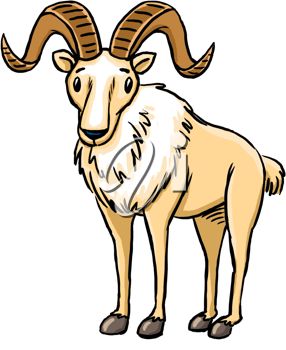 286x350 Goat Horns Clipart