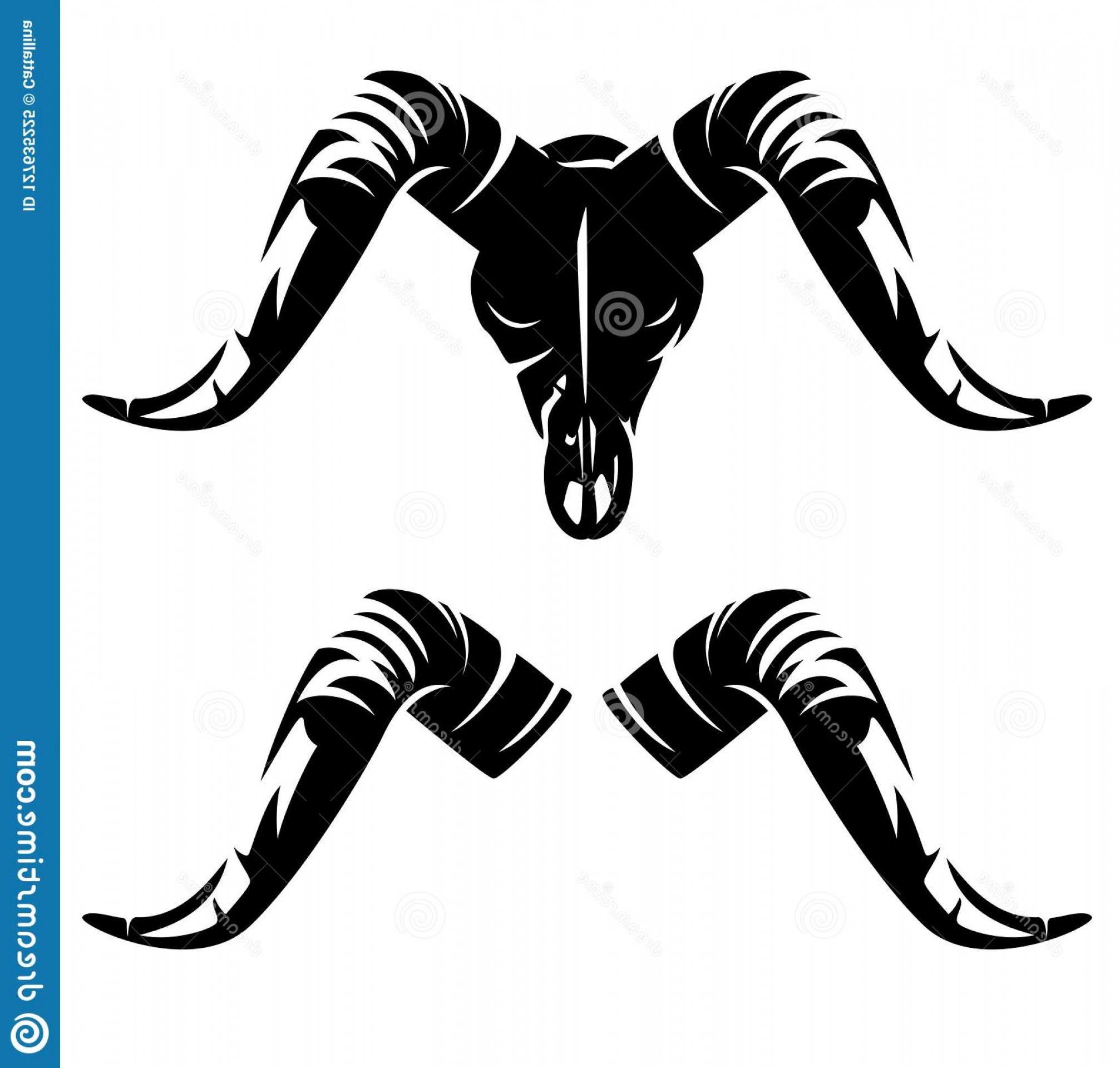 2013x1920 Goat Skull Horns Black Vector Outline Ram En Face White Silhouette