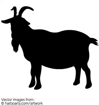 335x355 Download Goat Silhouette