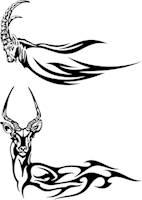 142x200 Goat Logo Vector