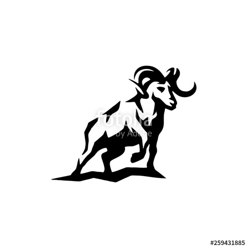 500x500 Goat Logo Vector Stock Image And Royalty Free Vector