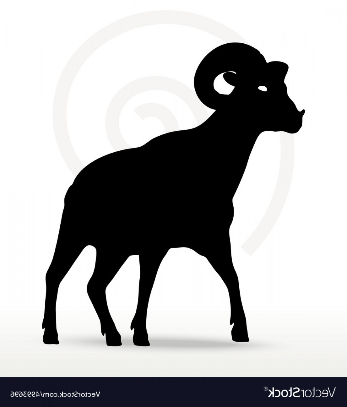 Goat Silhouette Vector