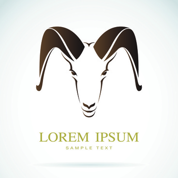 368x368 Goat Free Vector Download