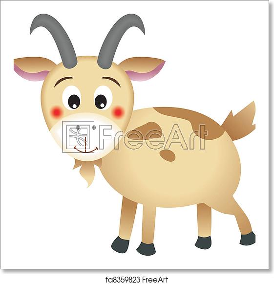 561x581 Free Art Print Of Goat The Mountain Goat Vector Design